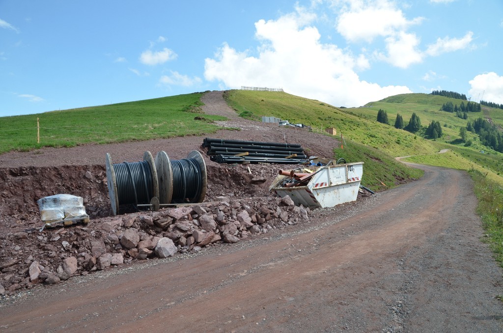 Schneileitungen Lagerplatz