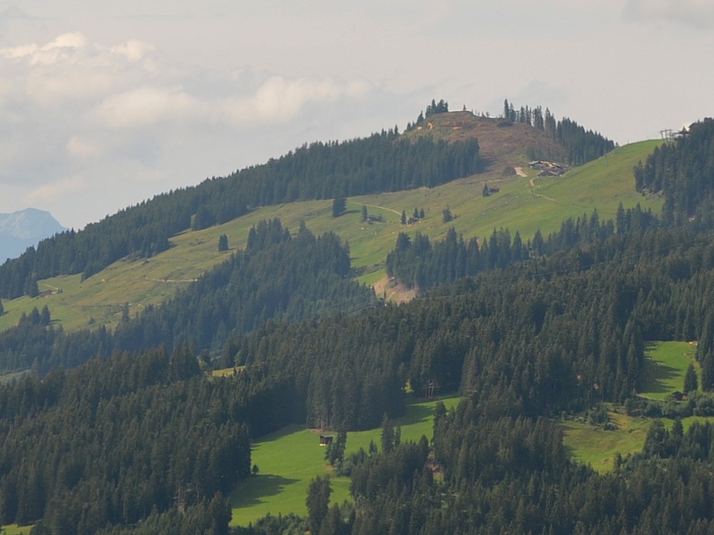 Blick nach Norden aus der Alpenrosen-Gondel.
