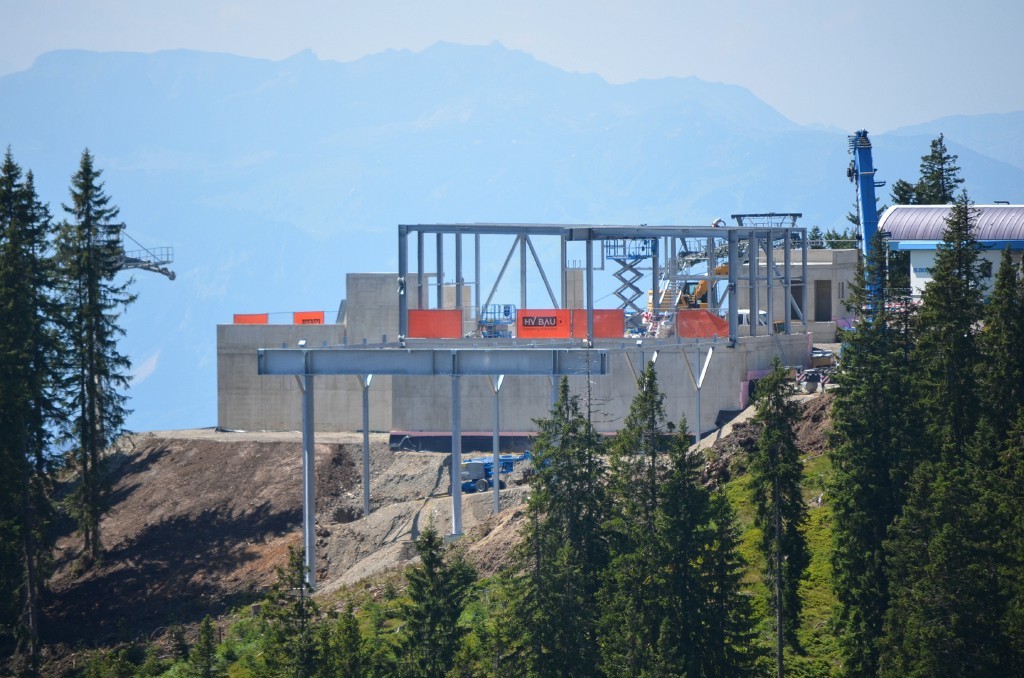 Teleaufnahme vom Webcam-Standort Jochbahn