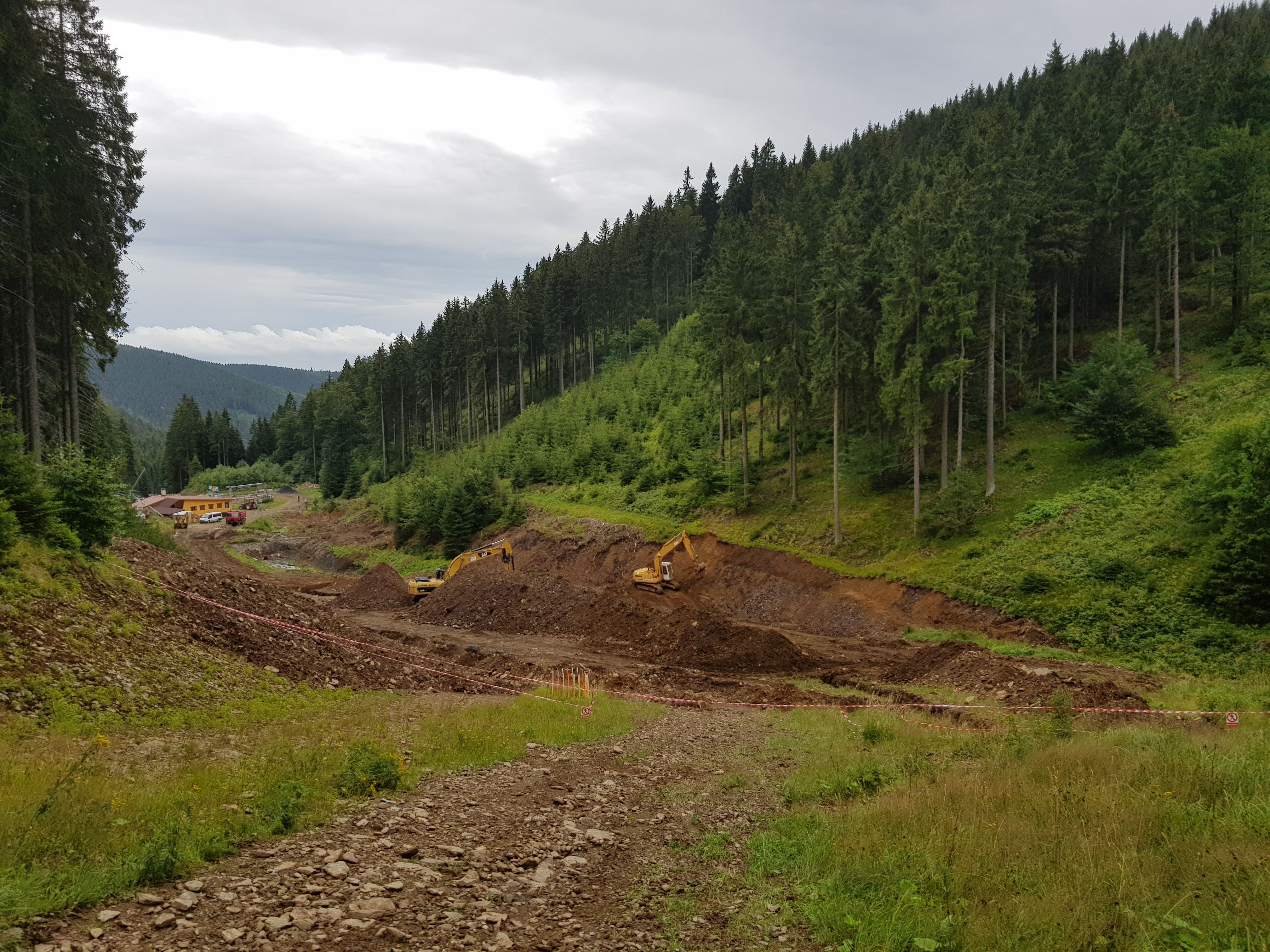 Blick Richtung Talstation Neklid