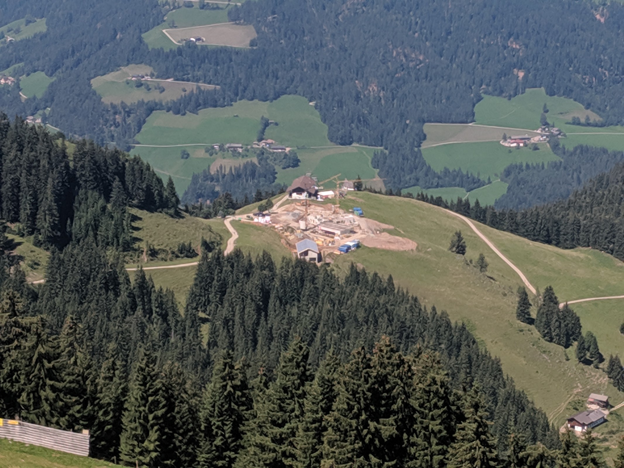 Blick von oben zur Kraftalm-Baustelle