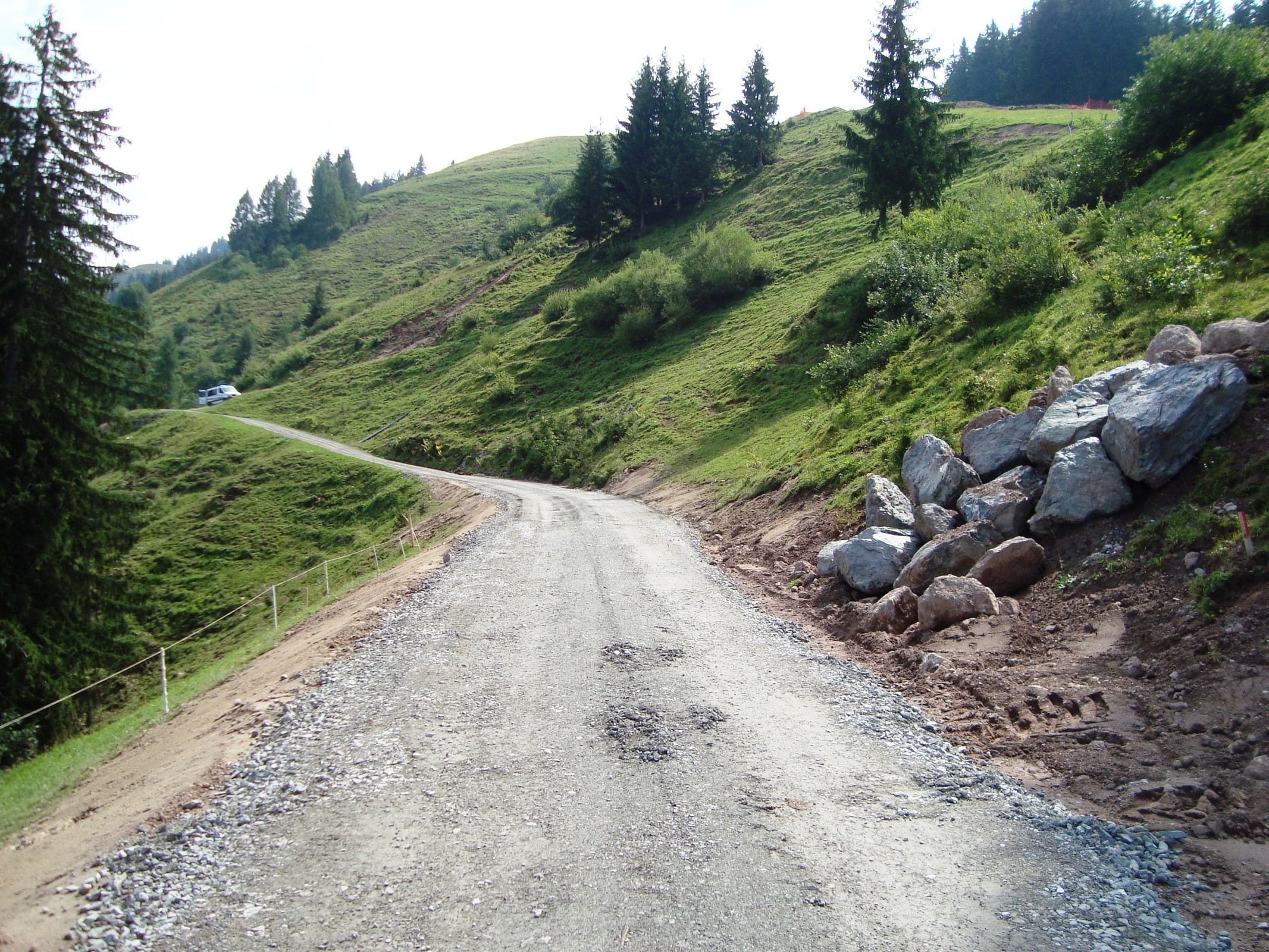 Skiweg Verbesserung zur Fleckalm