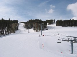 Ziemlich gering frequentiert, dieser Lift