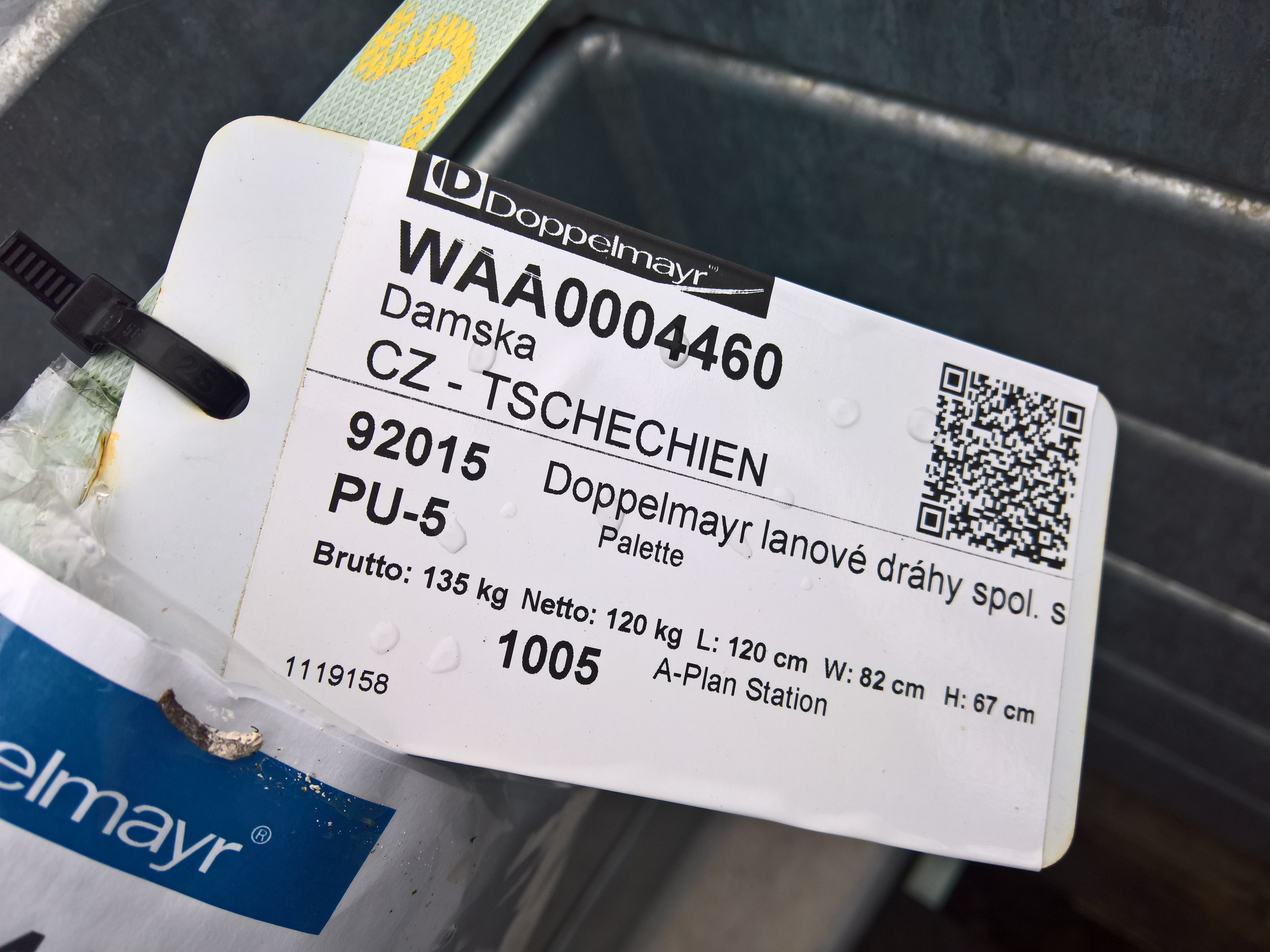 ...und ein Lieferschild