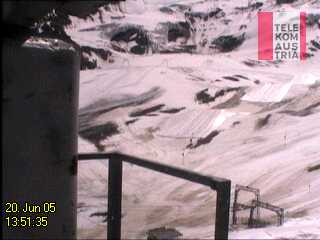 Hier sieht man schon den Schlechten Zustand des Gletschers