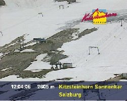hier sieht man wie der schnee schon abgenommen hat