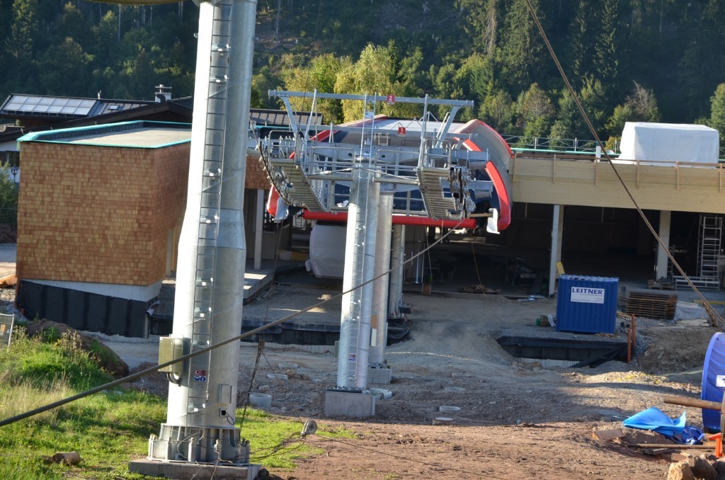 Umlenkung des Vorseils in der Talstation