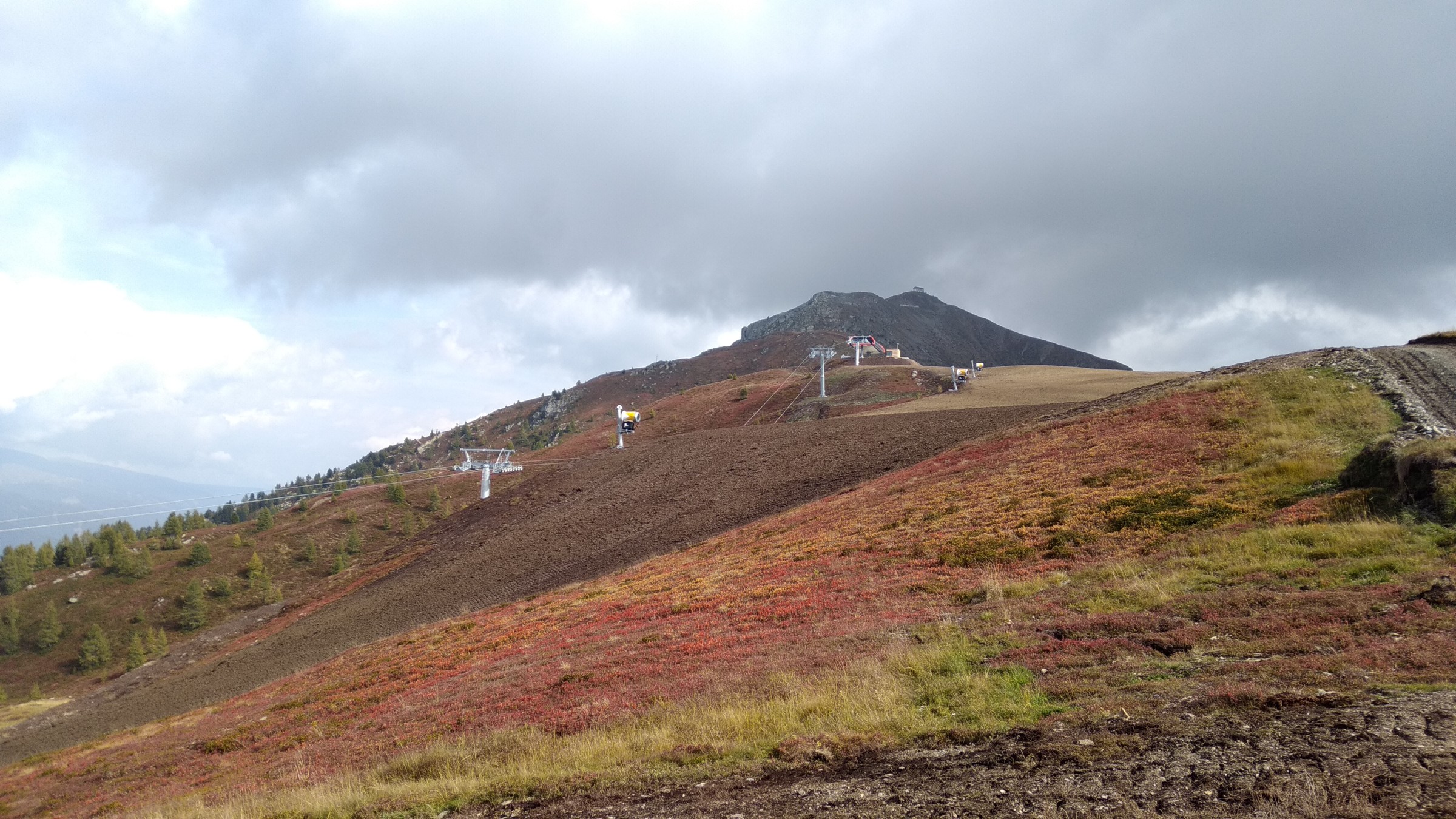 Piste unterhalb der Bergstation Hasenköpfl
