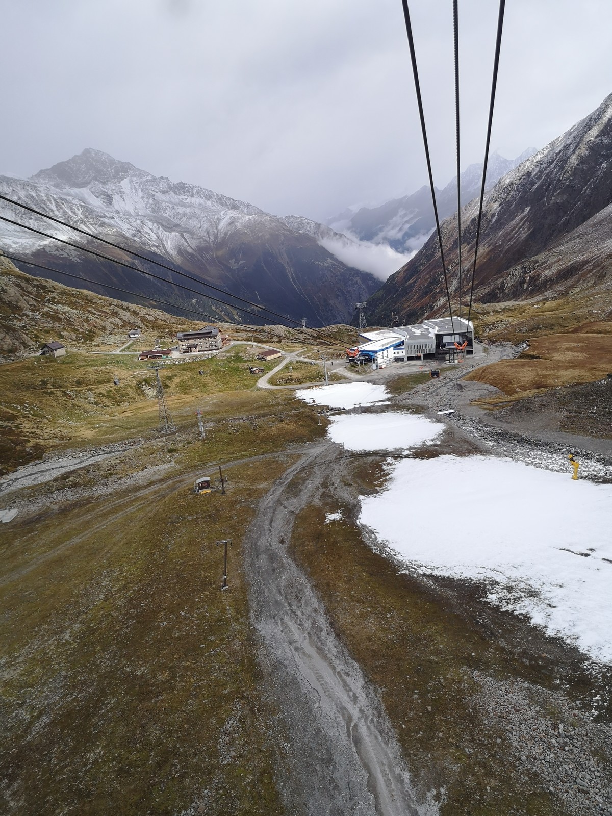 Beschneiung an der Mittelstation Fernau