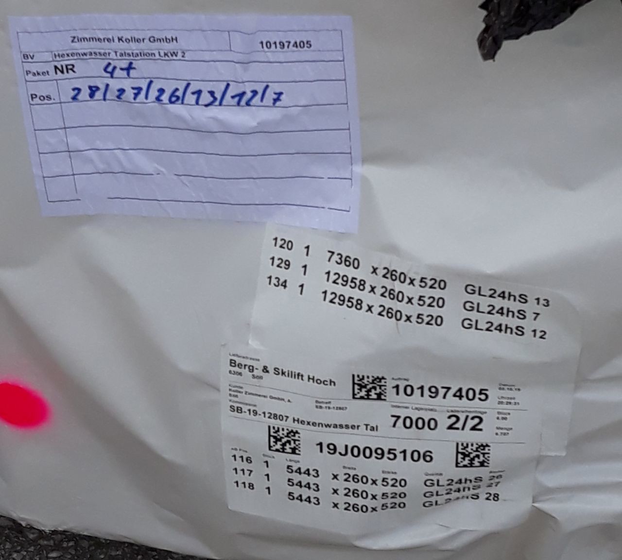 Leimbinder mit ordentlicher Länge