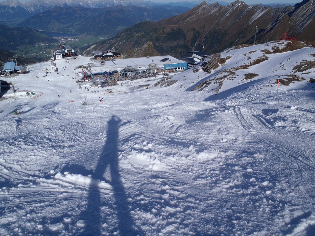 Leicht überlastete AC-Piste am Nachmittag