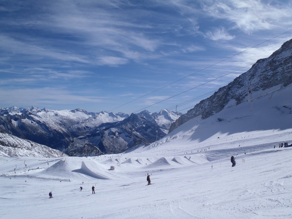 Zum Vergleich: HIntertux gestern