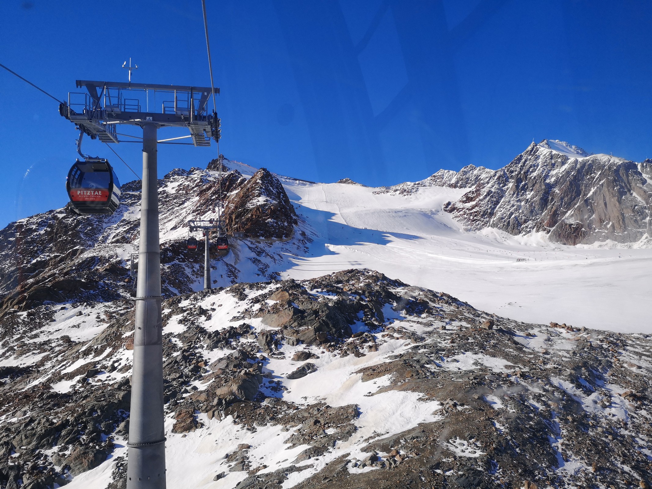 Bergfahrt mit der Wildspitzbahn