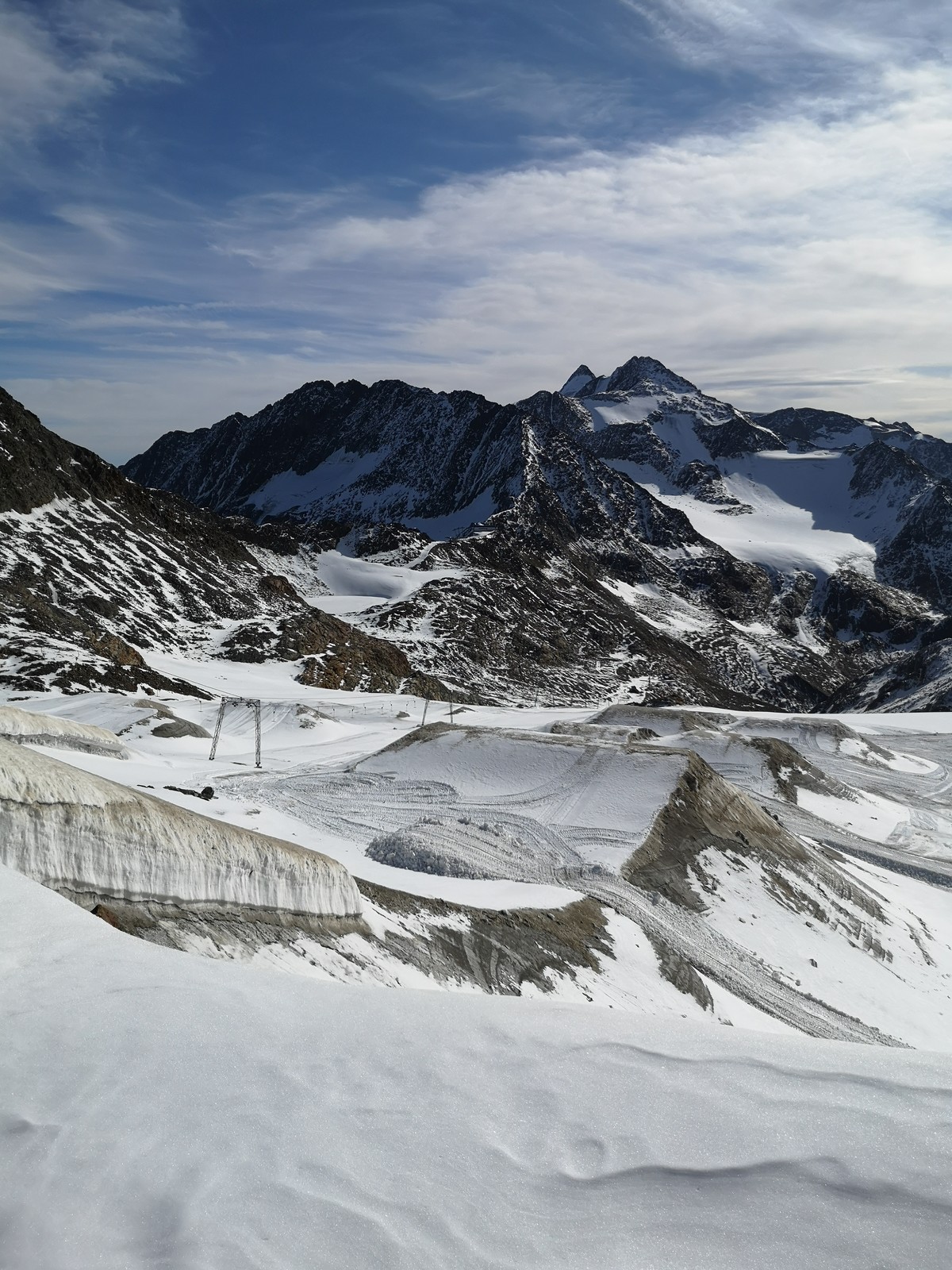 Gaisskarferner: Hier fehlt noch einiges an Schnee.