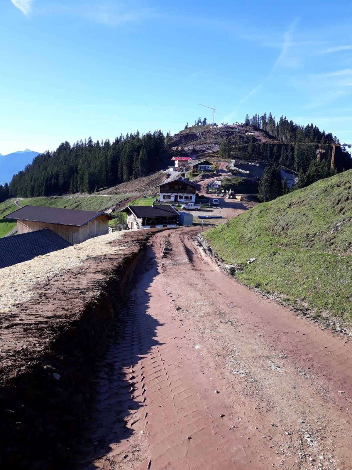 Verbreiterung Skiweg bei Rigi.