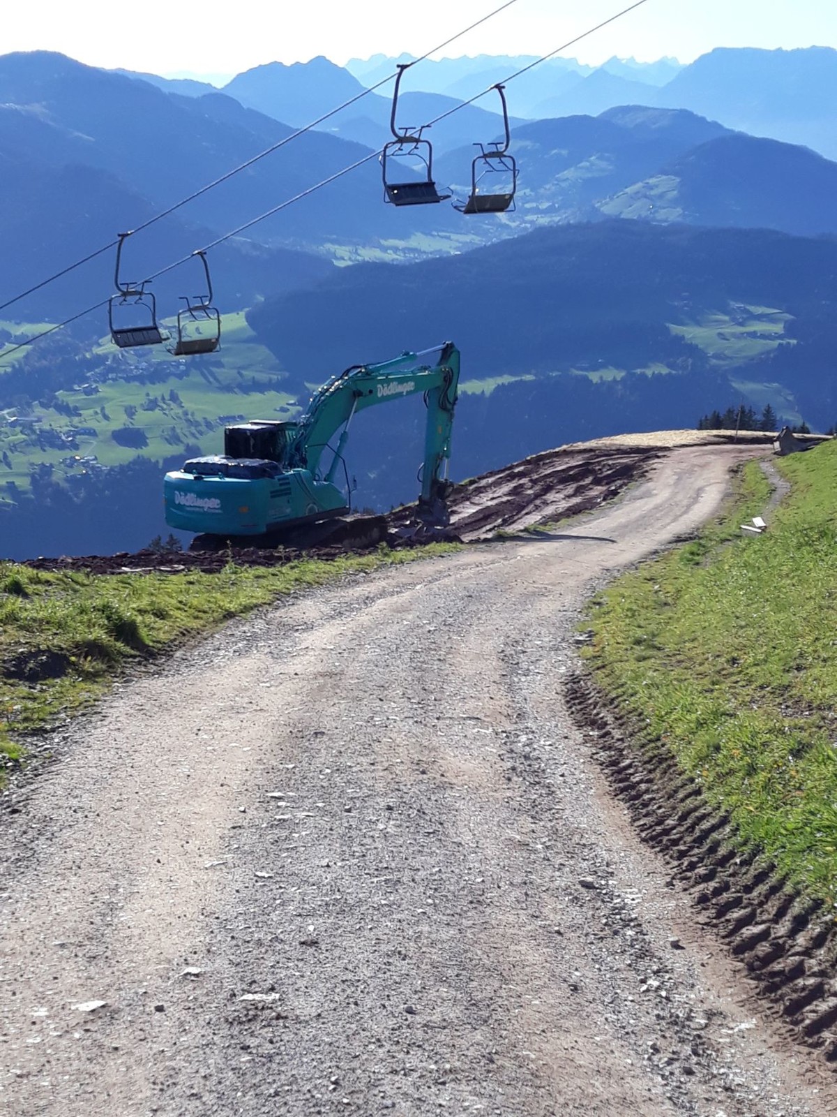 Verbreiterung Skiweg bei Rigi.