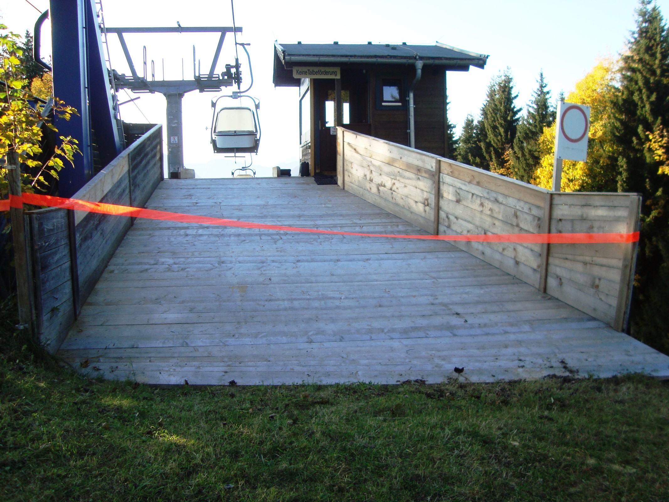 Neue Abfahrtsrampe Bergstation