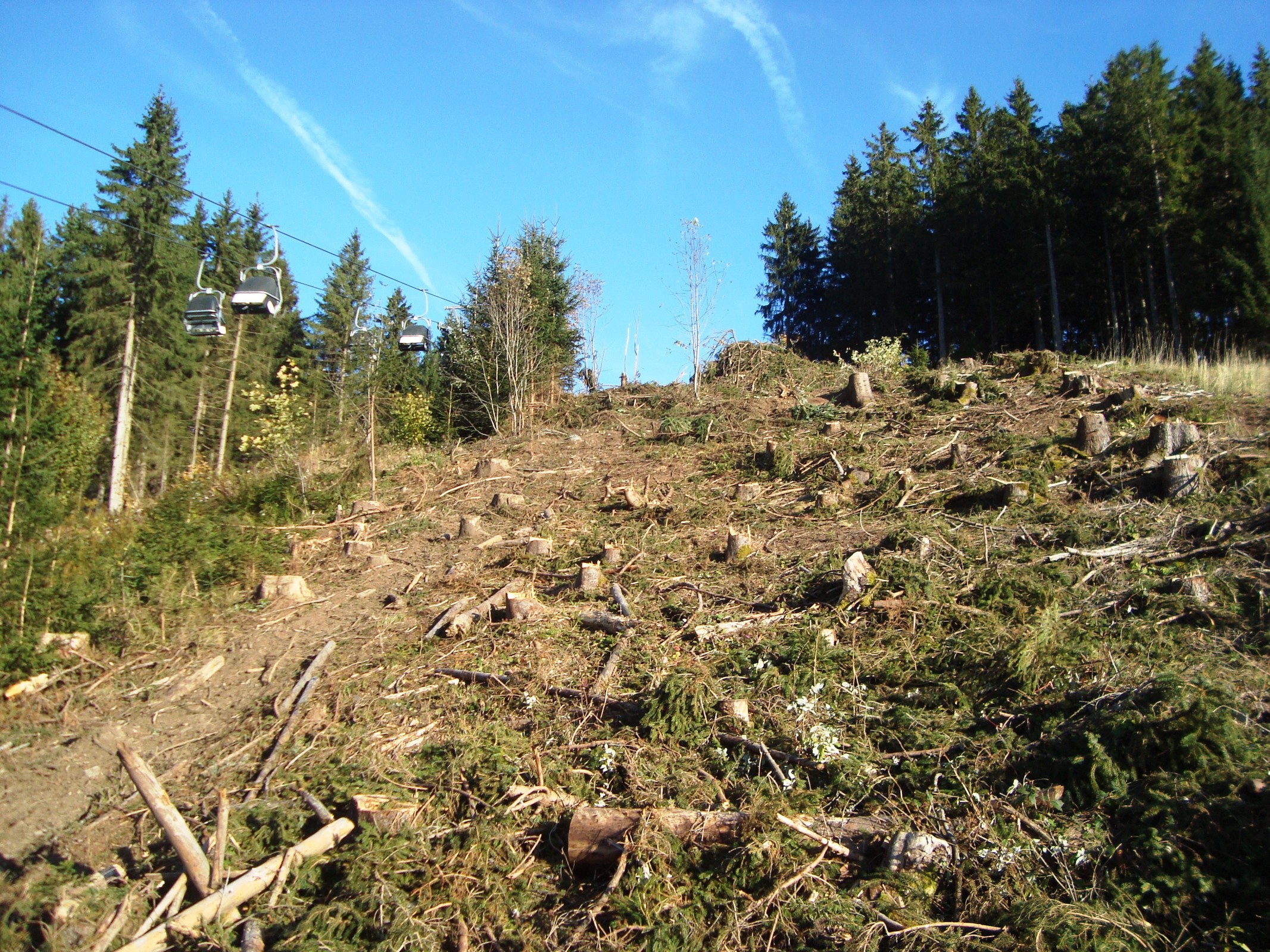 Sonnenhang nach oben