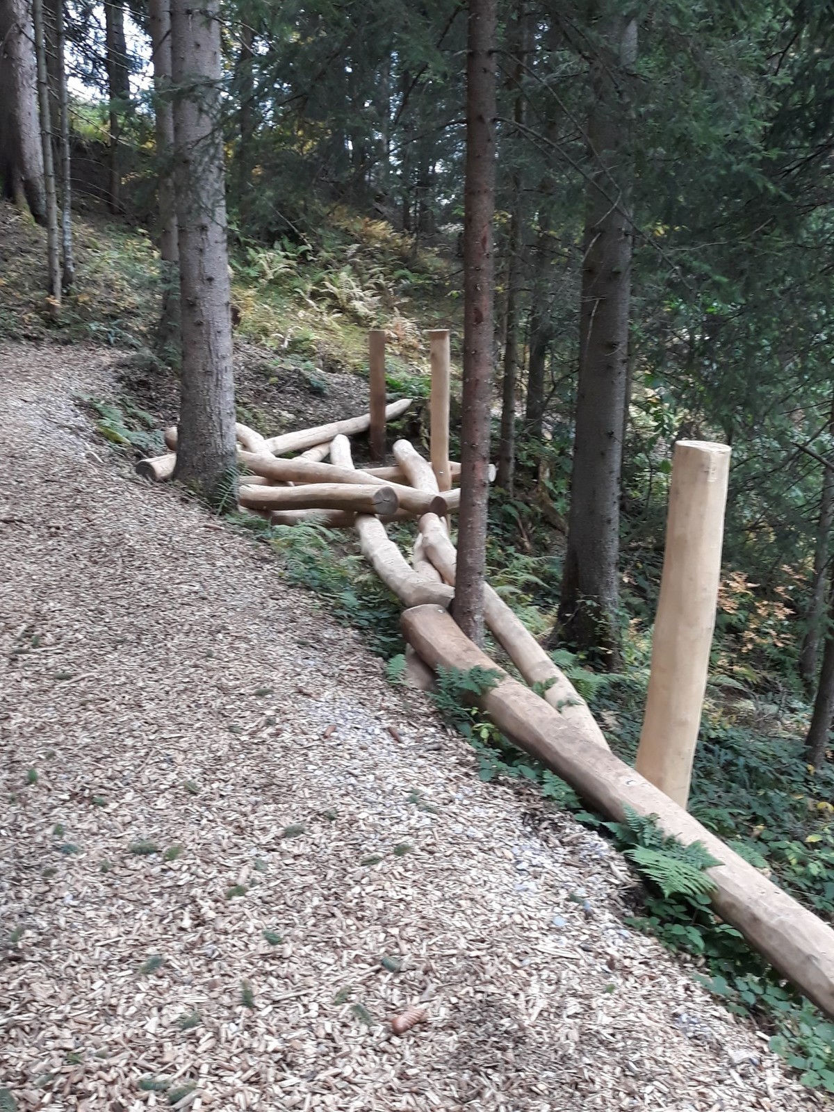 neuer Weg zur Hexerei (noch in Bau) mit Balancierelementen