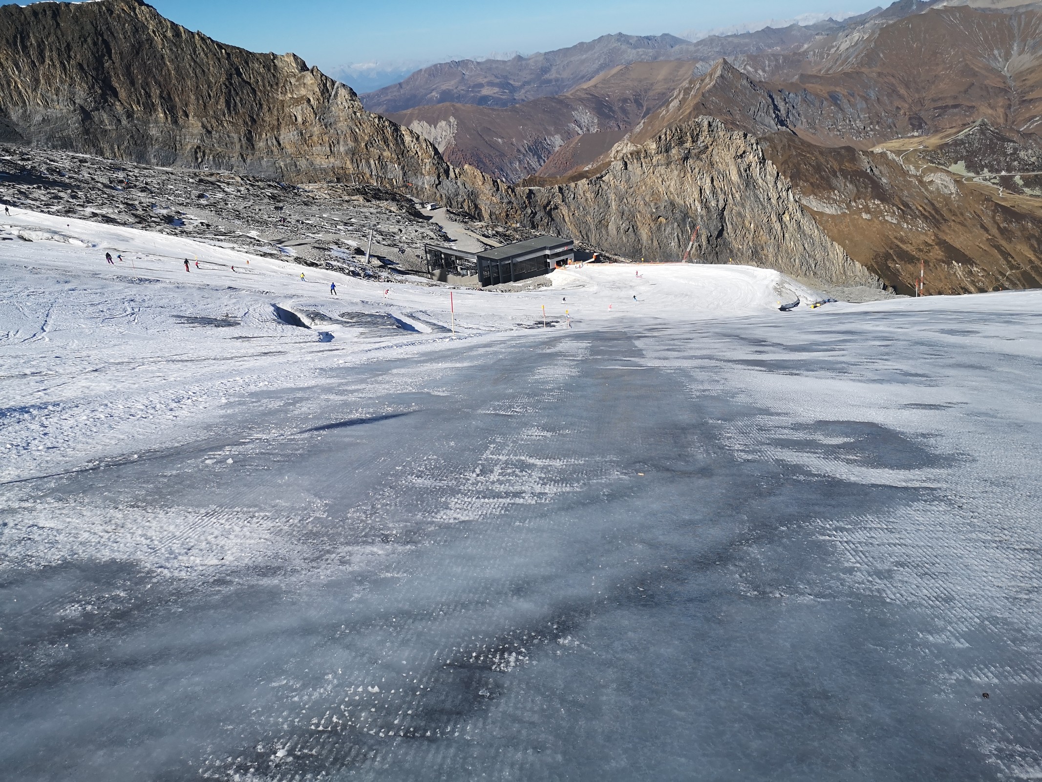 Extrem viel Blankeis kurz vor der KSB Lärmstange