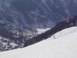 Ebenfalls die Strecke der 80PB. Unten im Tal liegt Zinal.