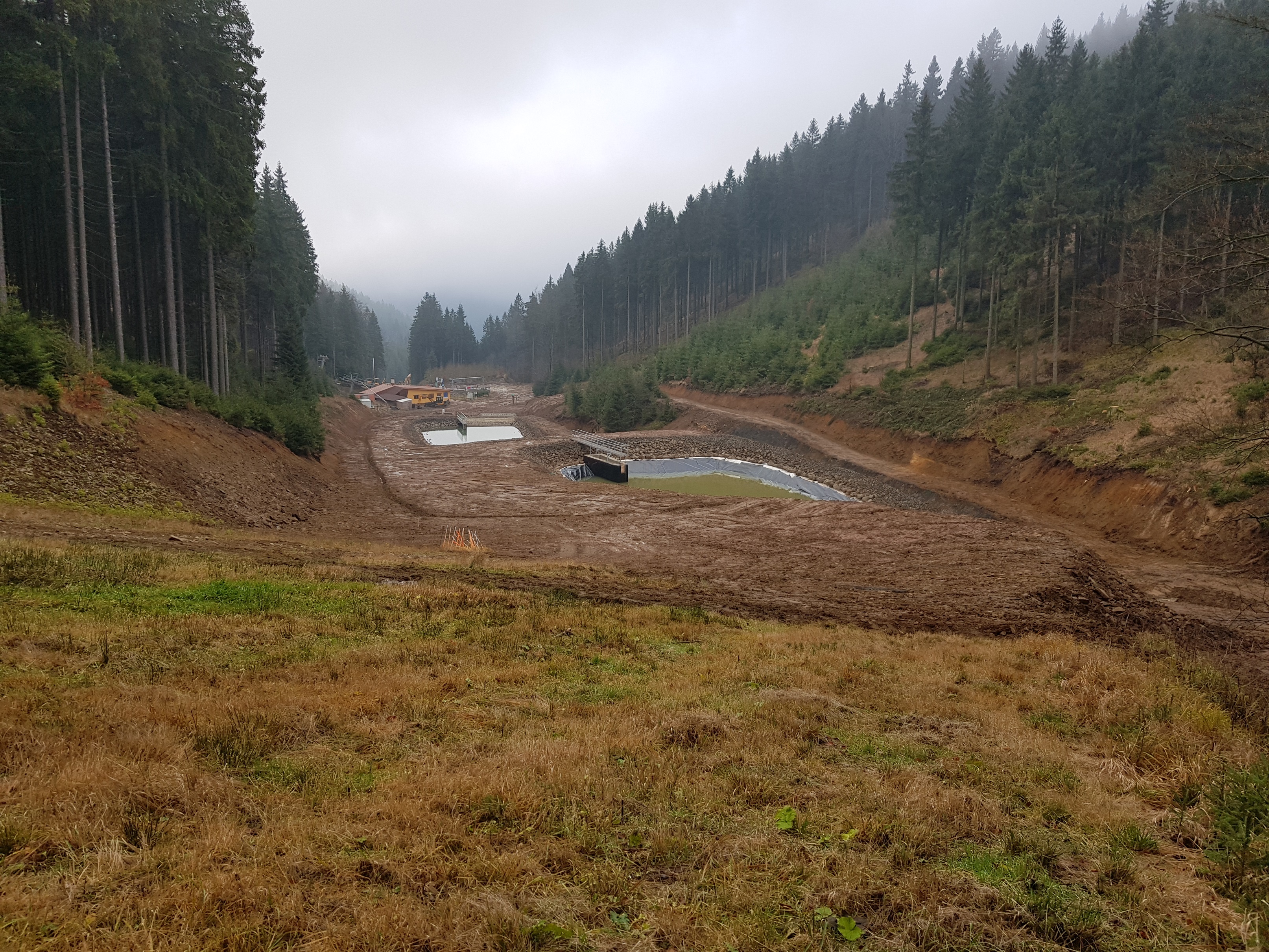Moser-Piste ( Nr. 18 ); Blick Richtung Talstation