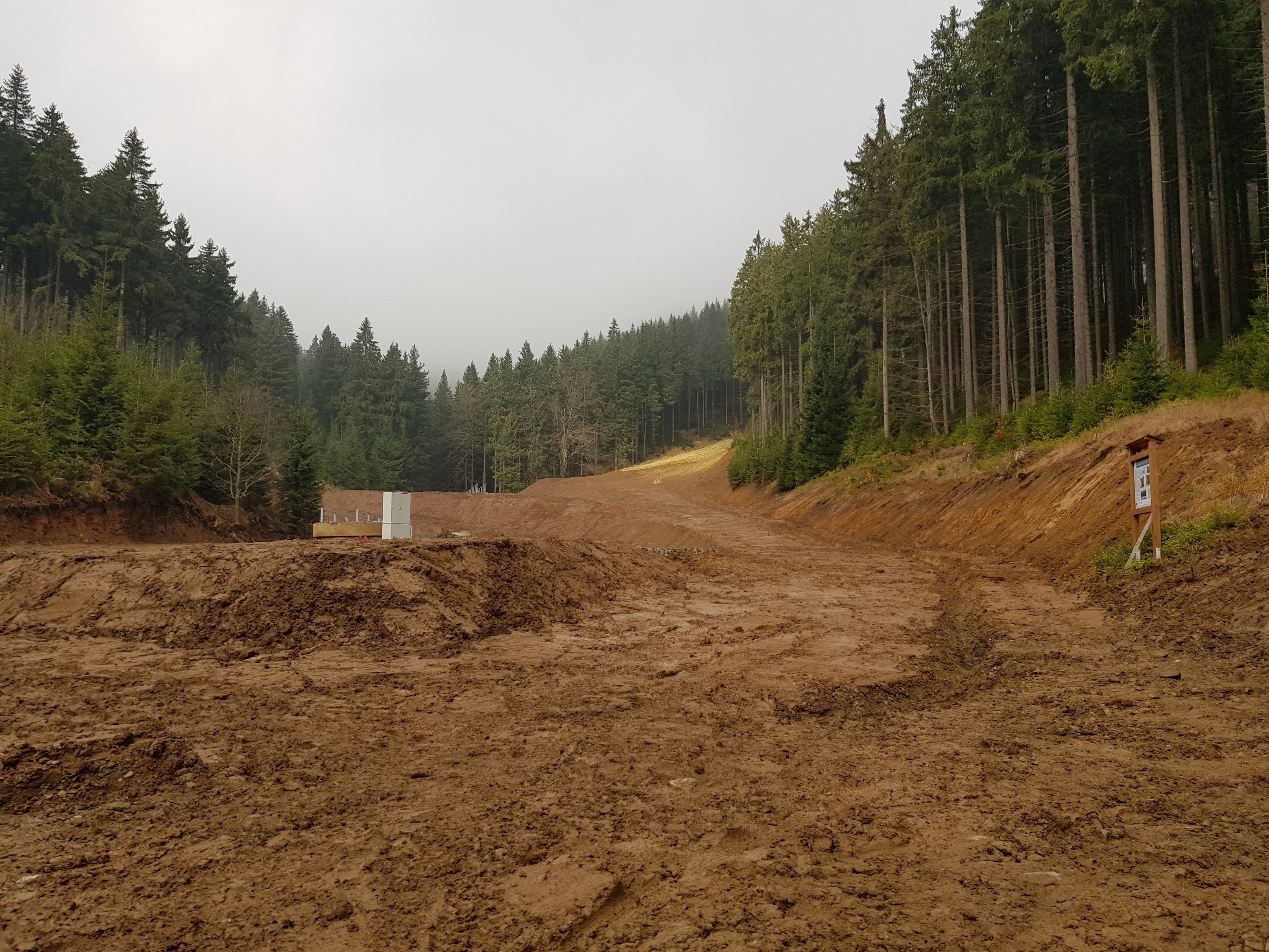 Moser-Piste ( Nr. 18 ); Blick von der Talstation nach oben