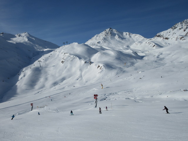Arrezjochabfahrt, im Hintergrund der 6-CLD-B Masnerkopf