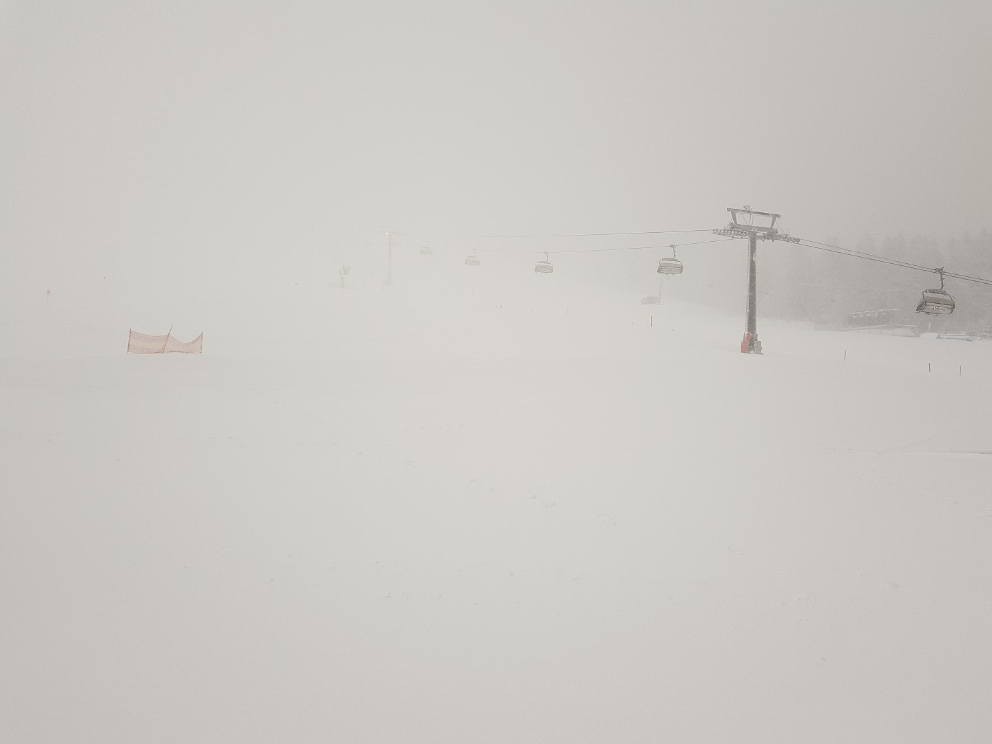 Die Sicht war nicht besonders gut