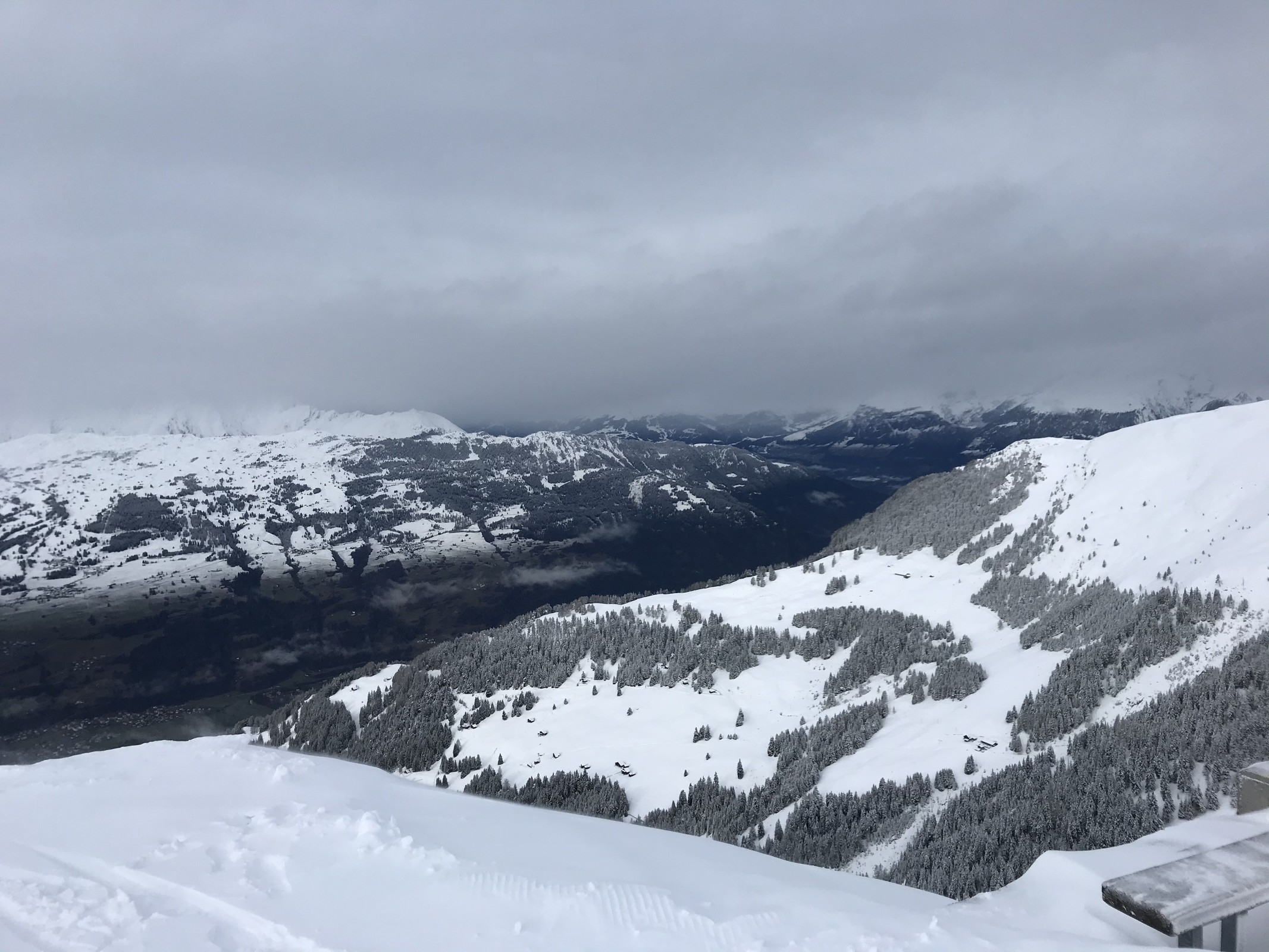 Die Wetterentscheidung war richtig: Richtung Flims siehts nicht gut aus...