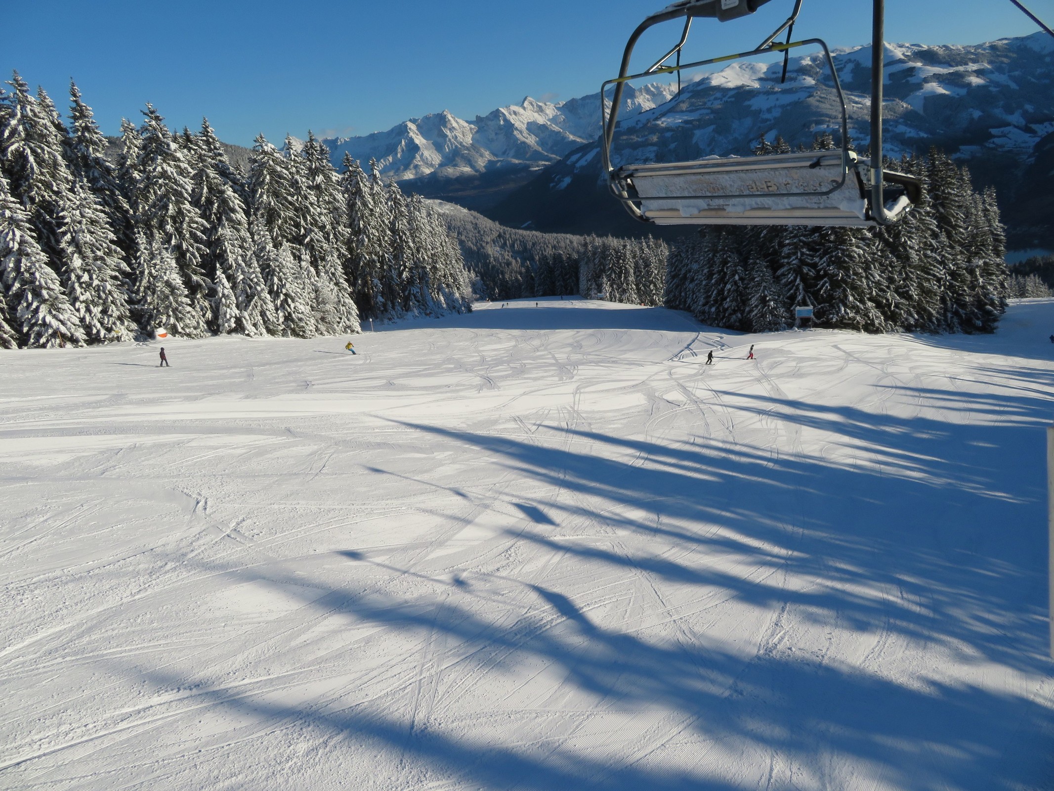 09.02 Uhr: Blick zur blauen Hirschkogelpiste (Nr. 2)