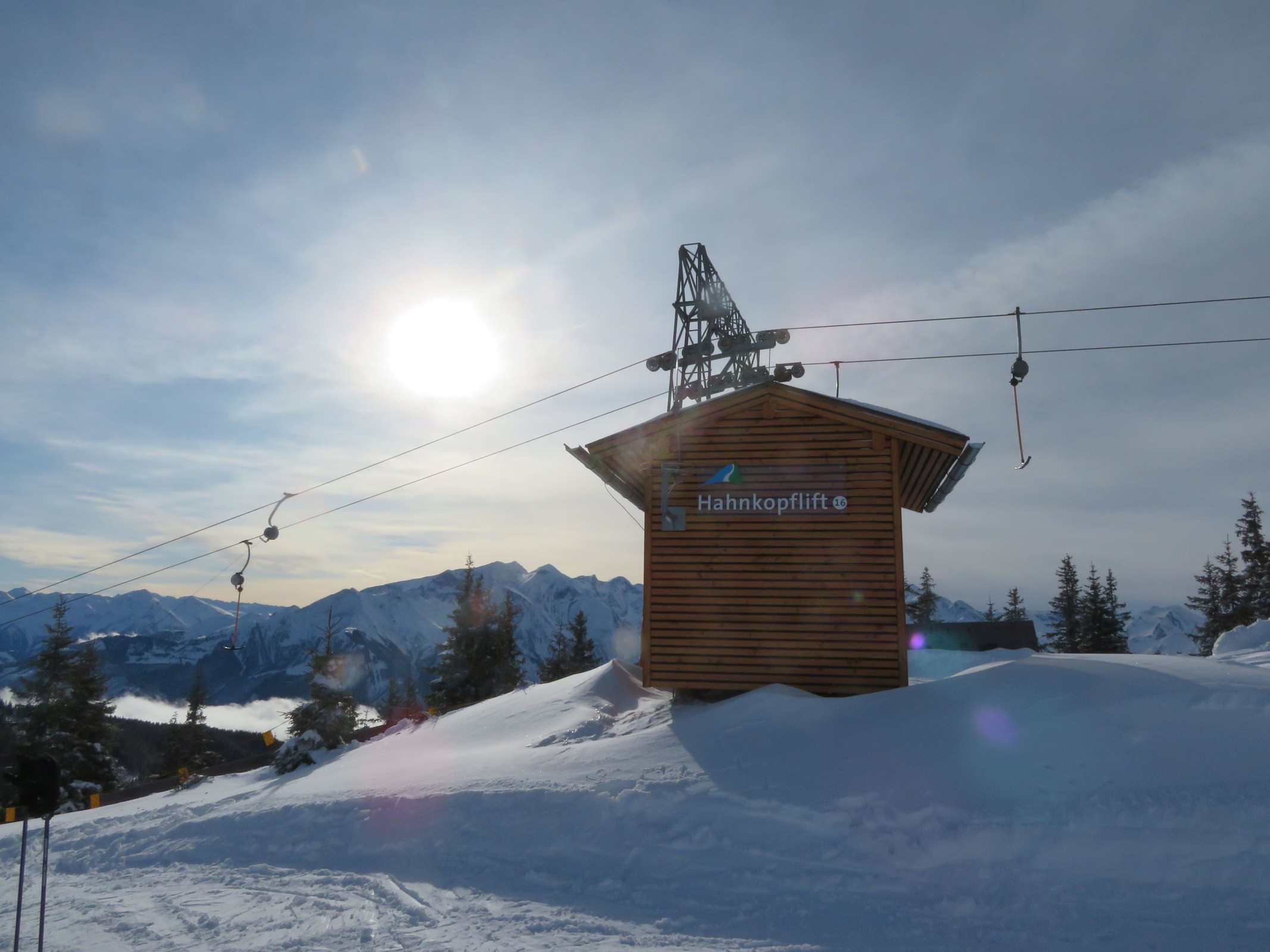 11.05 Uhr: Bergstation des Portalmasten-SL Hahnkopf