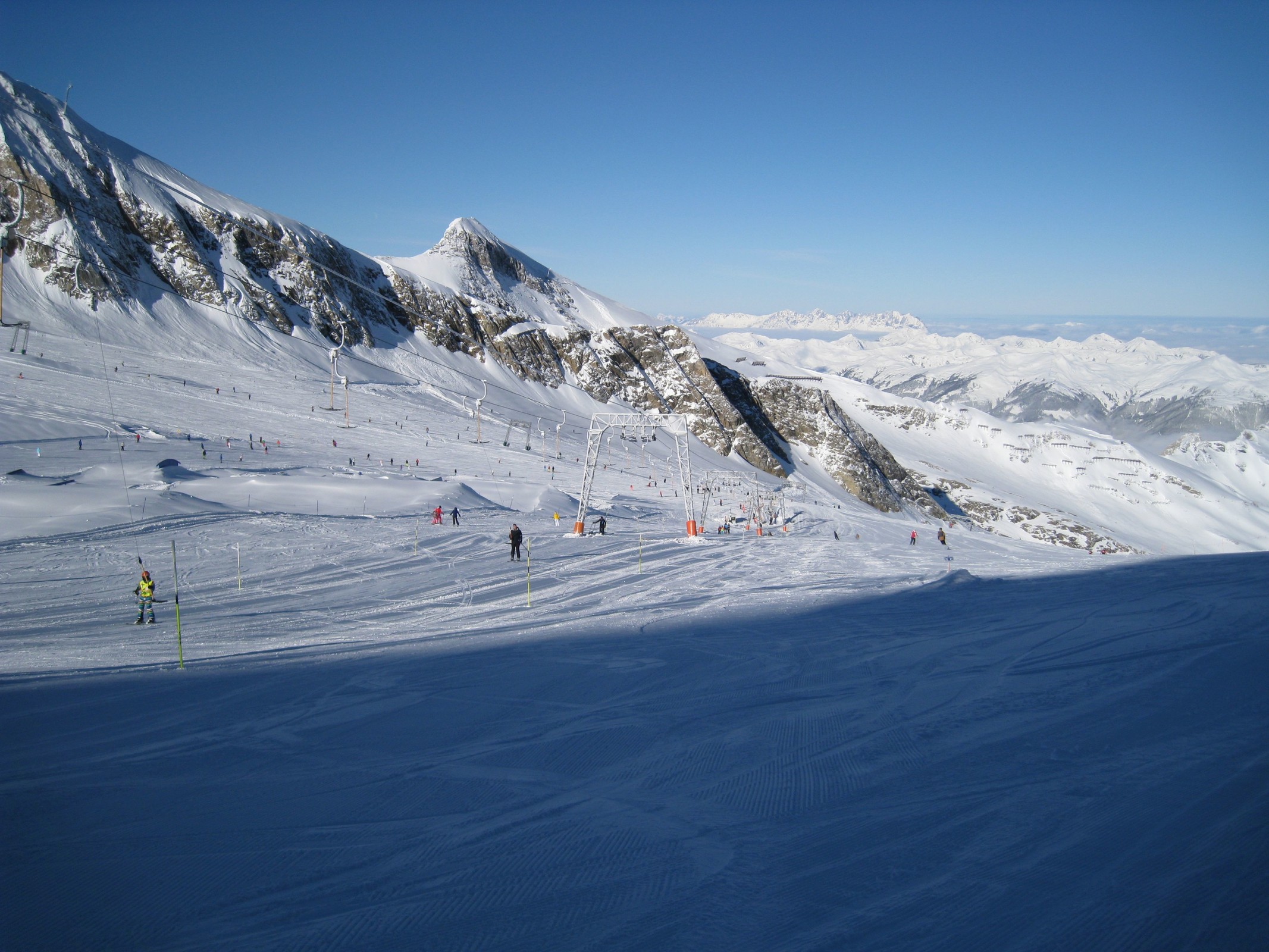 11.04 Uhr: Magnetköpflpiste (Nr. 1a) auf dem Schmiedingerkees, Höhe ca. 2.900 m