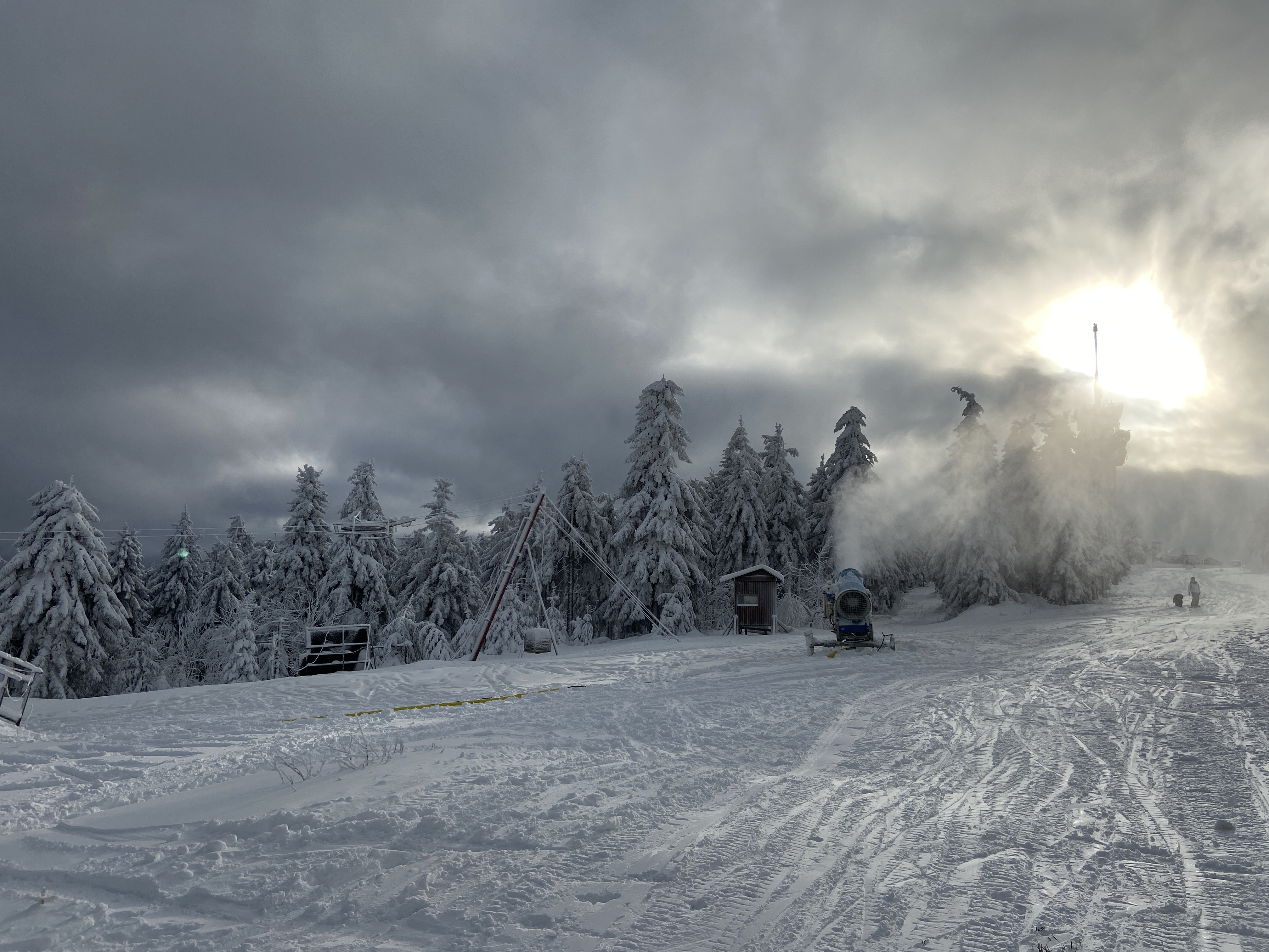 Propellerkanone an der Teilung von Turisticka und Slalomak