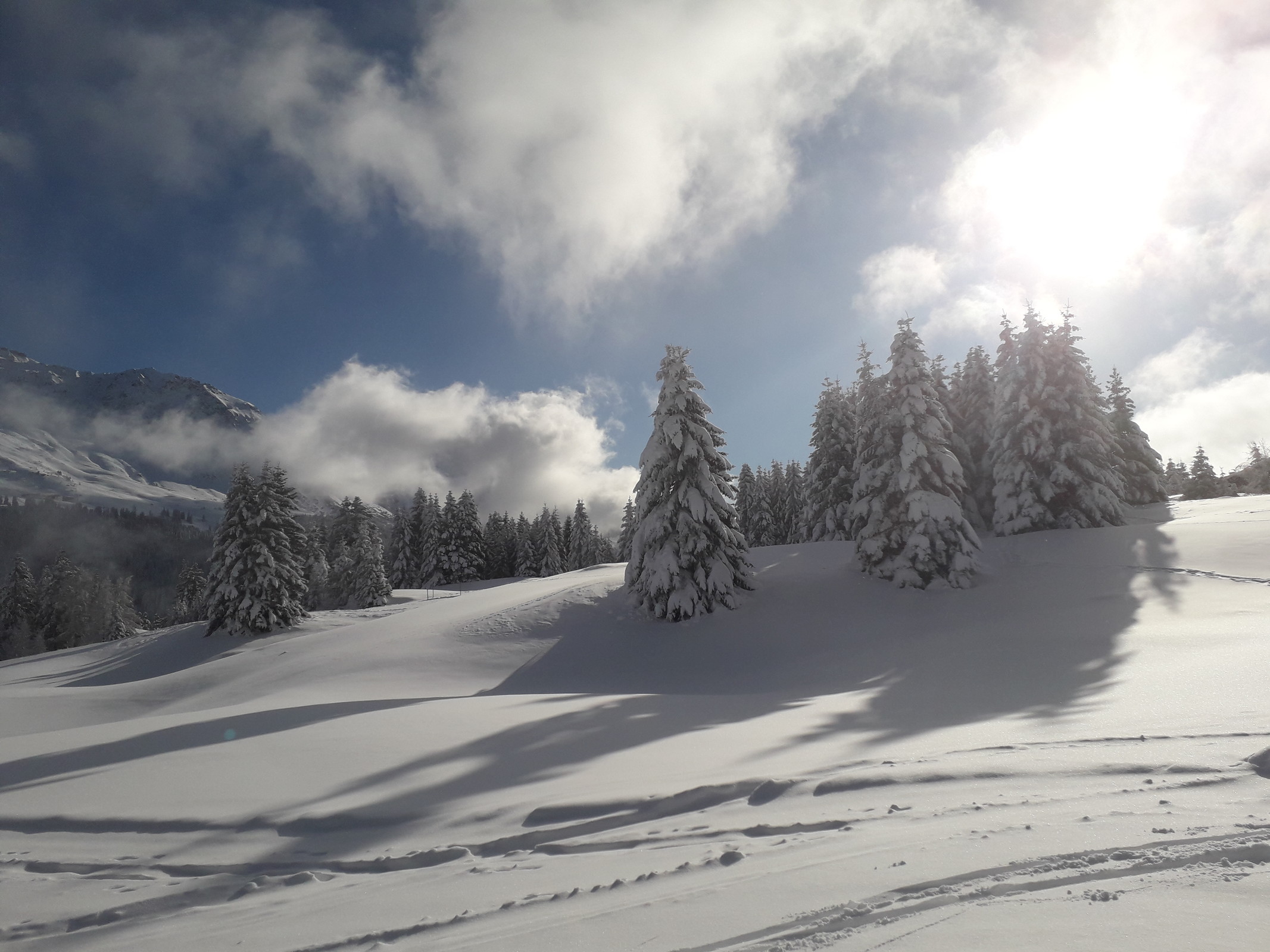 Auf der 70b, die Landschaft sah extrem schön aus heute!