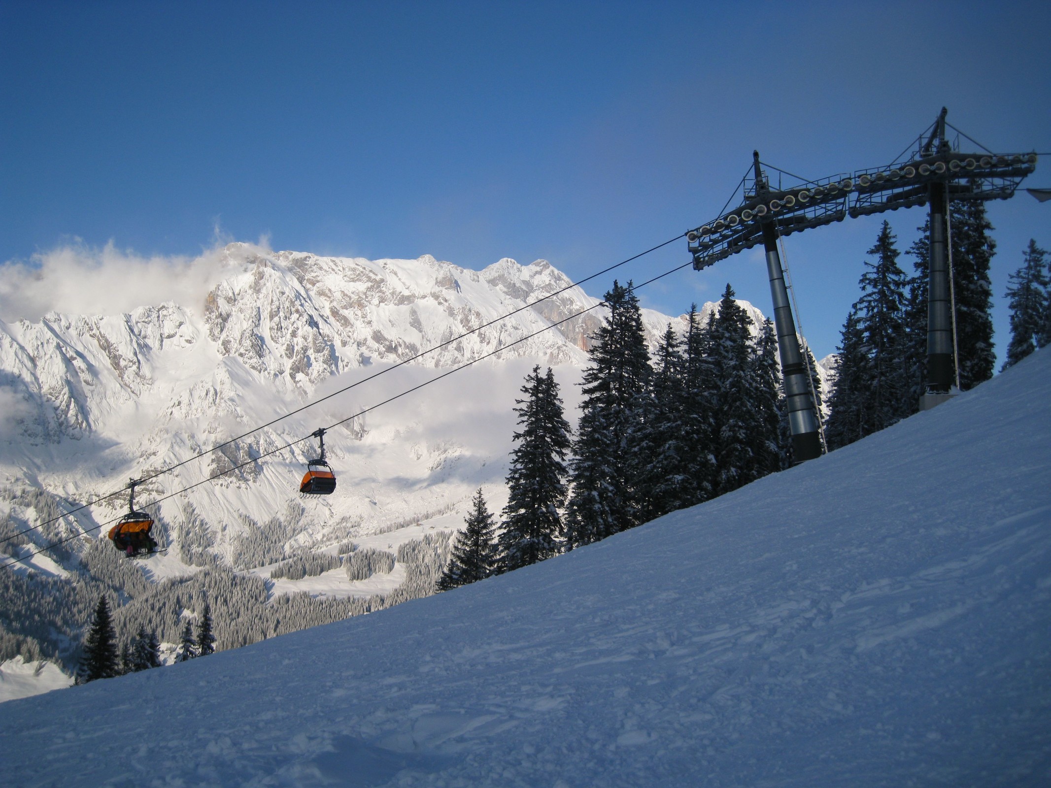 15.05 Uhr: 6er Sesselbahn Bürglalm vor dem Hochkönig