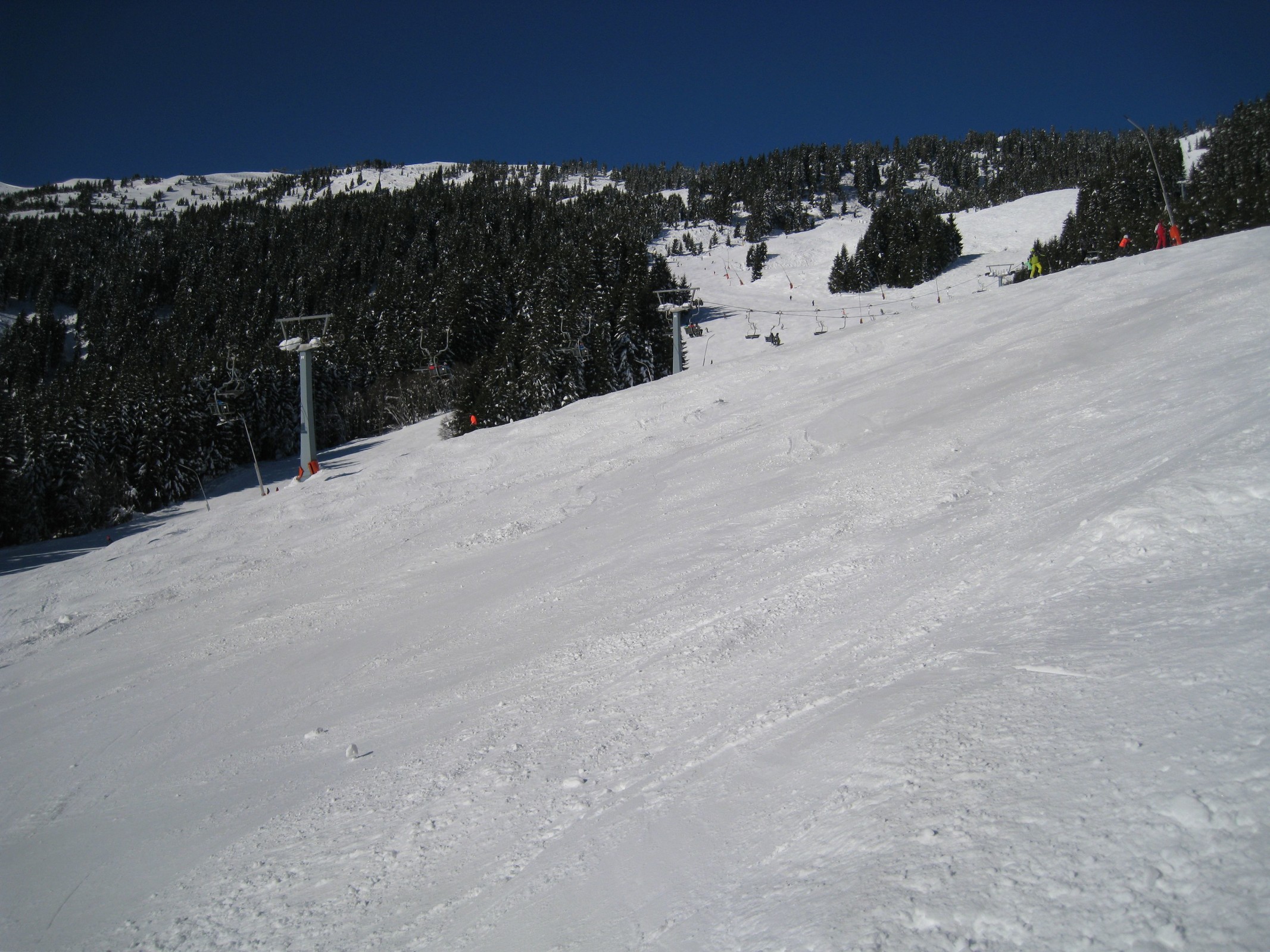 10.59 Uhr: Ende der neuen Hochmaispiste (Nr. 19) mit der 3-CLD Sonnkogelbahn