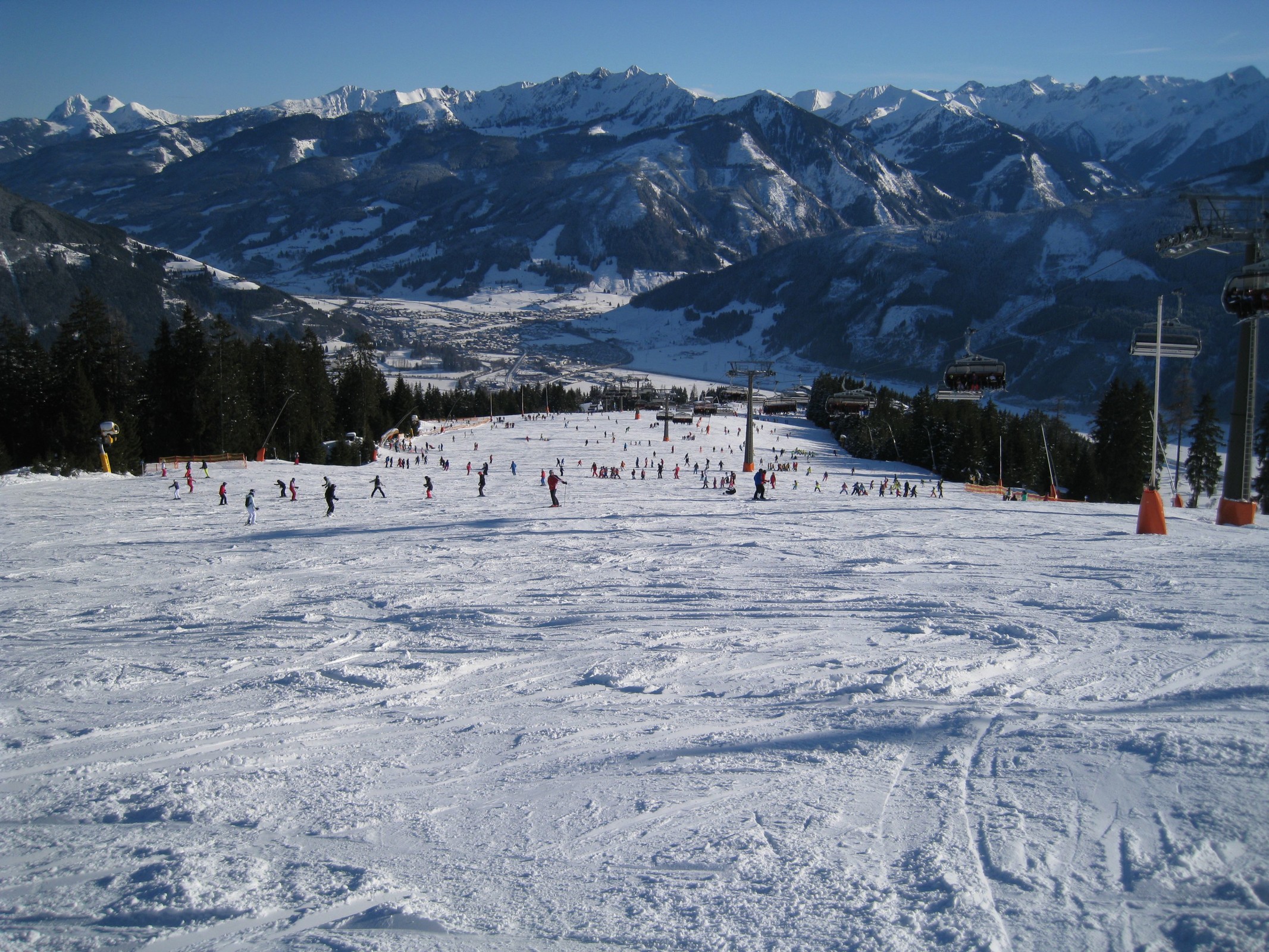 13.52 Uhr: Glocknerbahn mit zugehöriger Piste Nr. 3