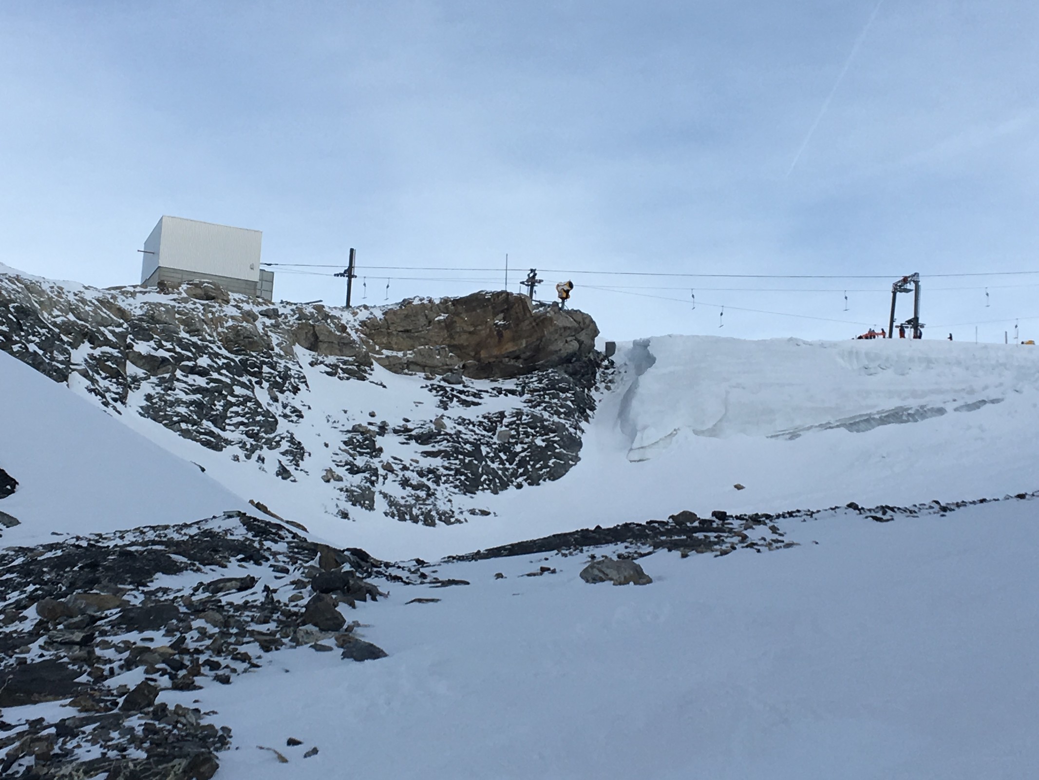 Der Gletscher oben geht aber schon extrem zurück. :(