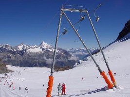 Plateau Rosa 2 wie man sehen kann hats 2 Tage vorher leicht gezuckert. Tolle dünne Pulverschicht auf dem Harsch.