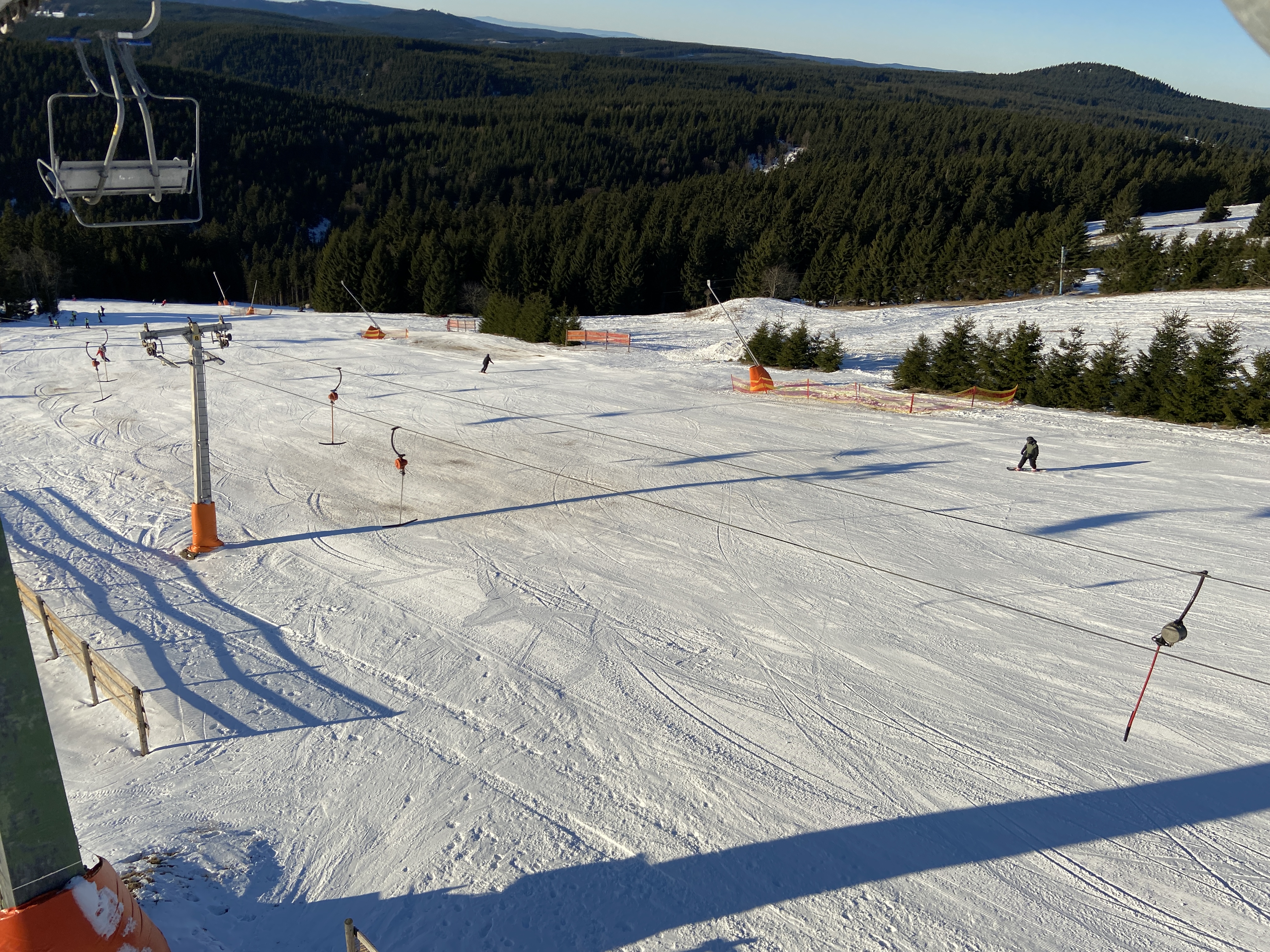 Dünne Stellen oben auf der Moser