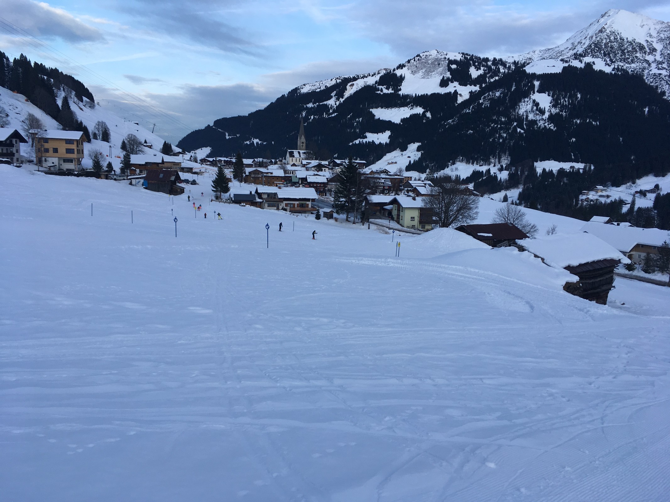 Blick zur Verbindung Moos-Maisäss