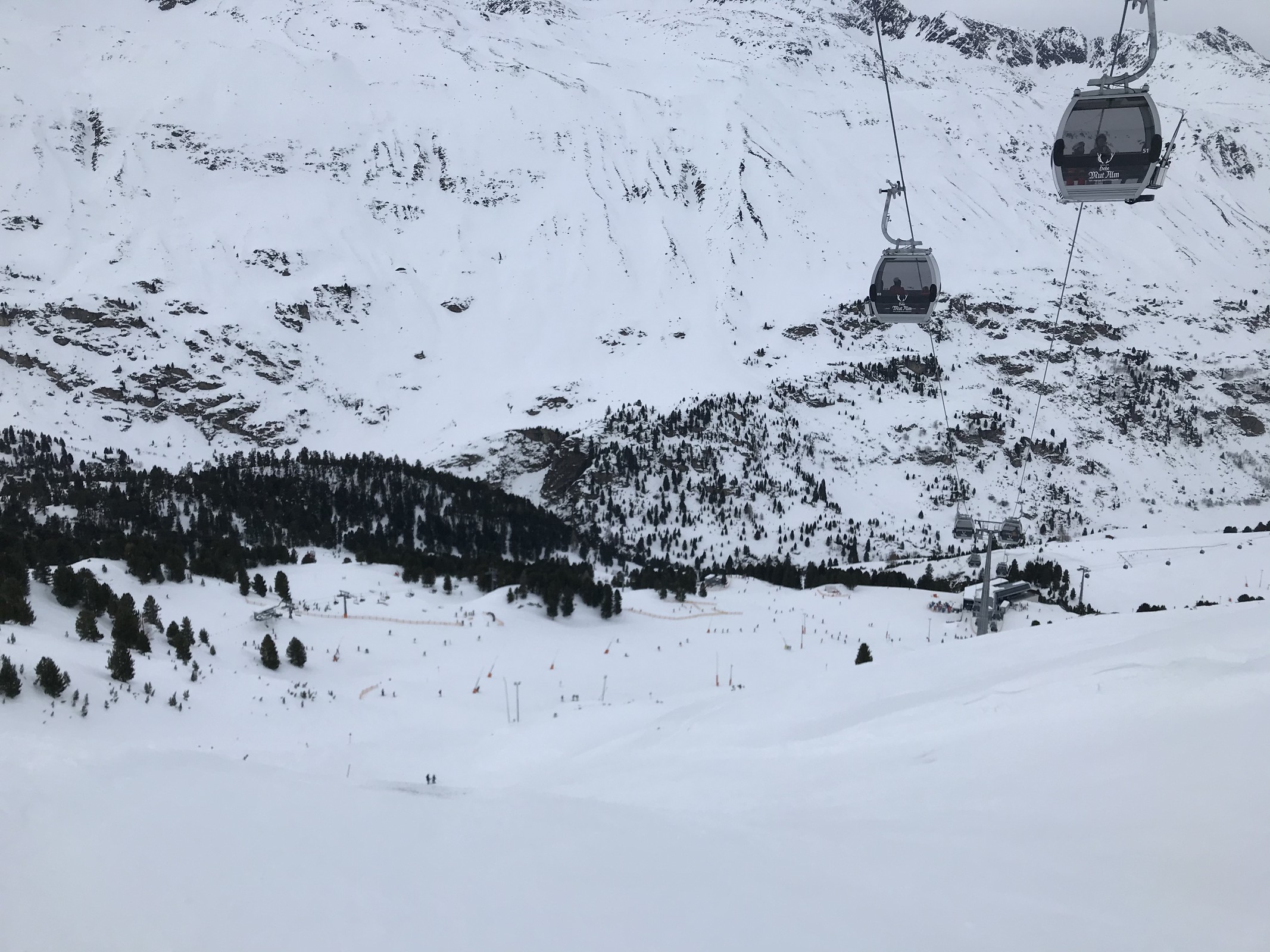 Präparierte Variante Skiroute 1a