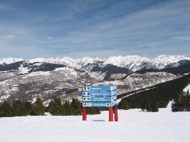 Guter Eindruck vom Ausblick und der Stimmung auf der oberen Fronstide. Eigentlich schon tolle Aussicht und nettes Ambiente zum Skifahren!