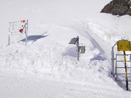 Der Eingang in die Freeride Domain am Combe Durand.