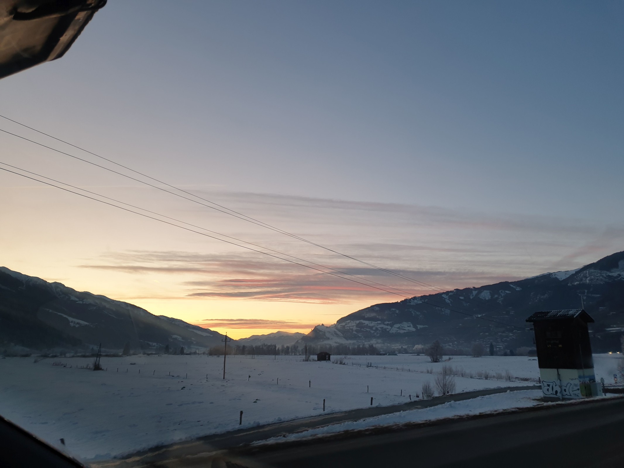 16.46 Uhr: Abendrot im Salzachtal