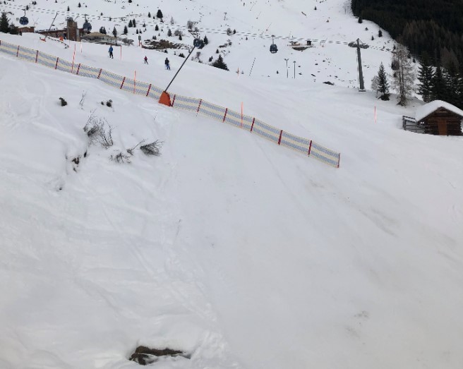 Unterhalb Möser zur Sattel- und Rastbahn 03.01.2020