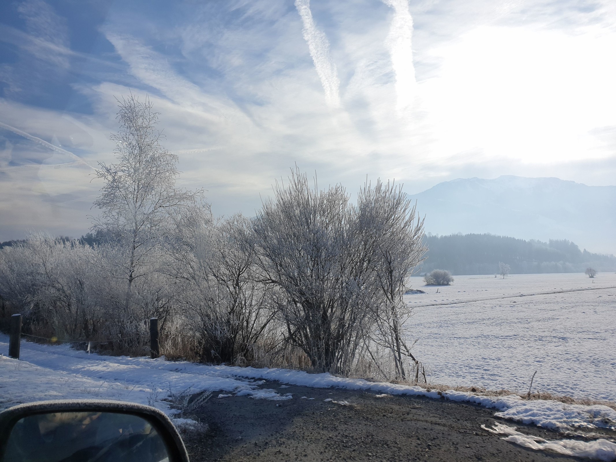 10.42 Uhr: Seitenblicke von der B311 bei Saalfelden am Steinernen Meer