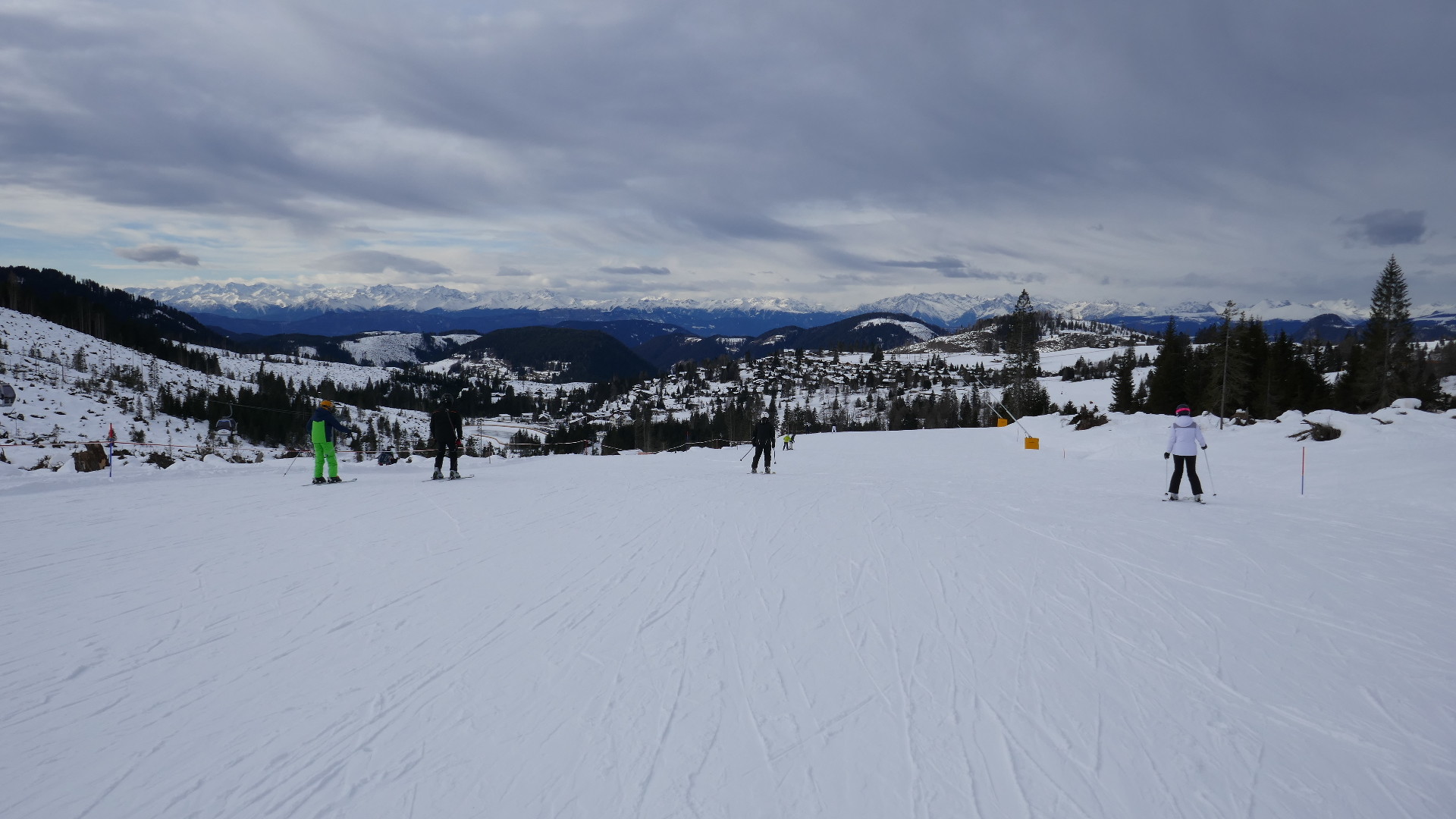 04.01.2020: Hubertus Piste mit tollen Flachlandblick