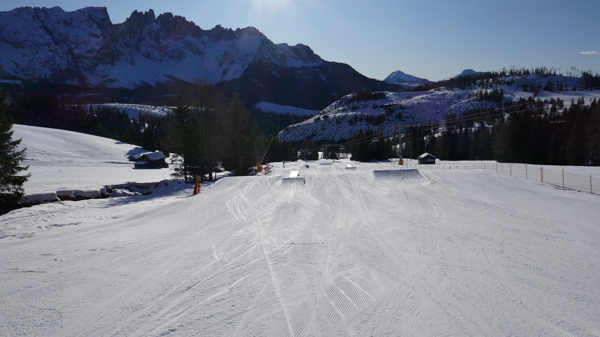 07.01.2020: Tschein unterer Funpark mit den kleinen Schanzen
